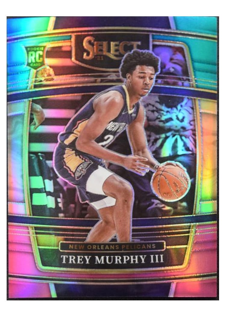 2021-22 Panini Select Base Set Trey Murphy III Teal White Pink Prizm #46 card