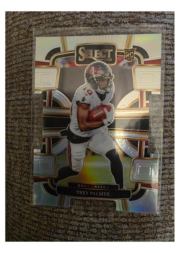 2023 Panini Select Base Set Trey Palmer Silver Prizm Die-Cut #94 card