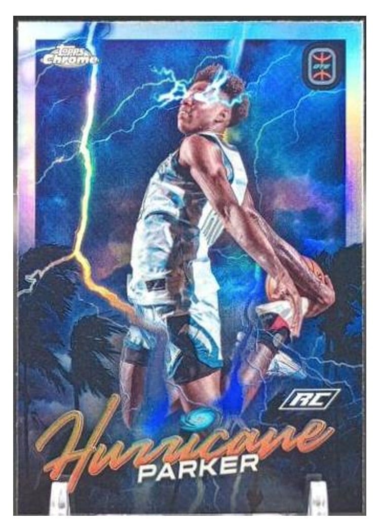 2022-23 Topps Chrome Overtime Elite Hurricane Trey Parker #H-4 card