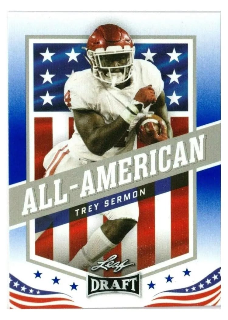 2021 Leaf Draft Trey Sermon #43 card