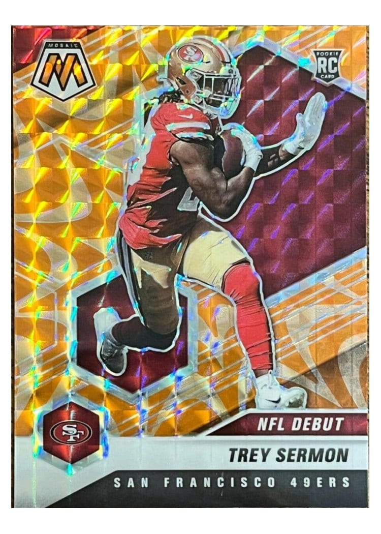 2021 Panini Mosaic Base Set Trey Sermon #255 card