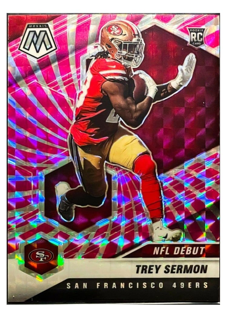 2021 Panini Mosaic Base Set Trey Sermon #255 card