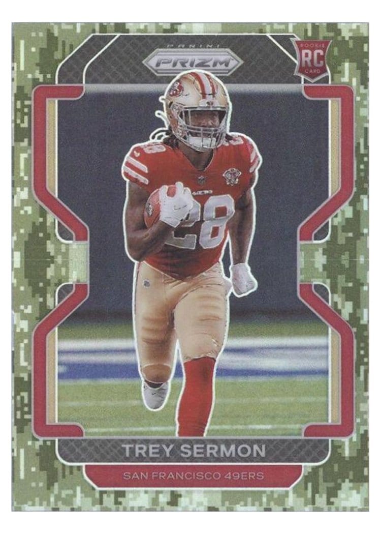 2021 Panini Prizm Base Set Trey Sermon #354 card