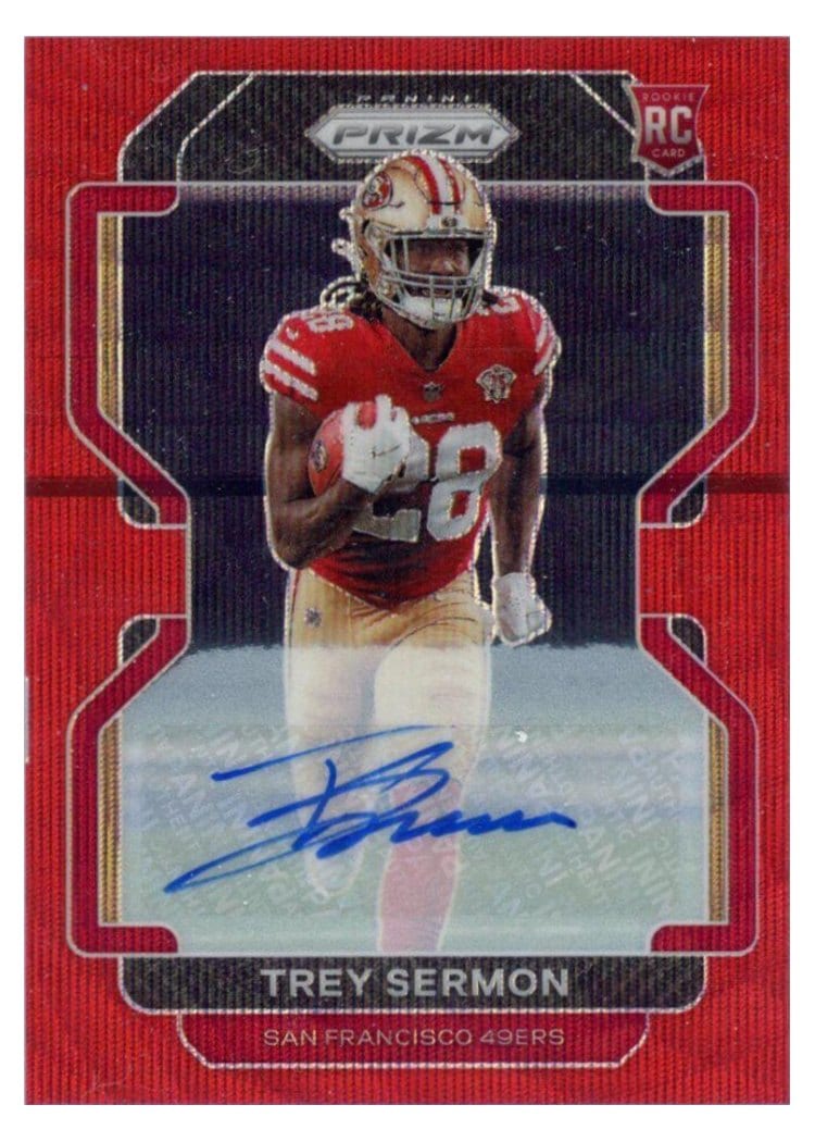2021 Panini Prizm Base Set Trey Sermon #354 card