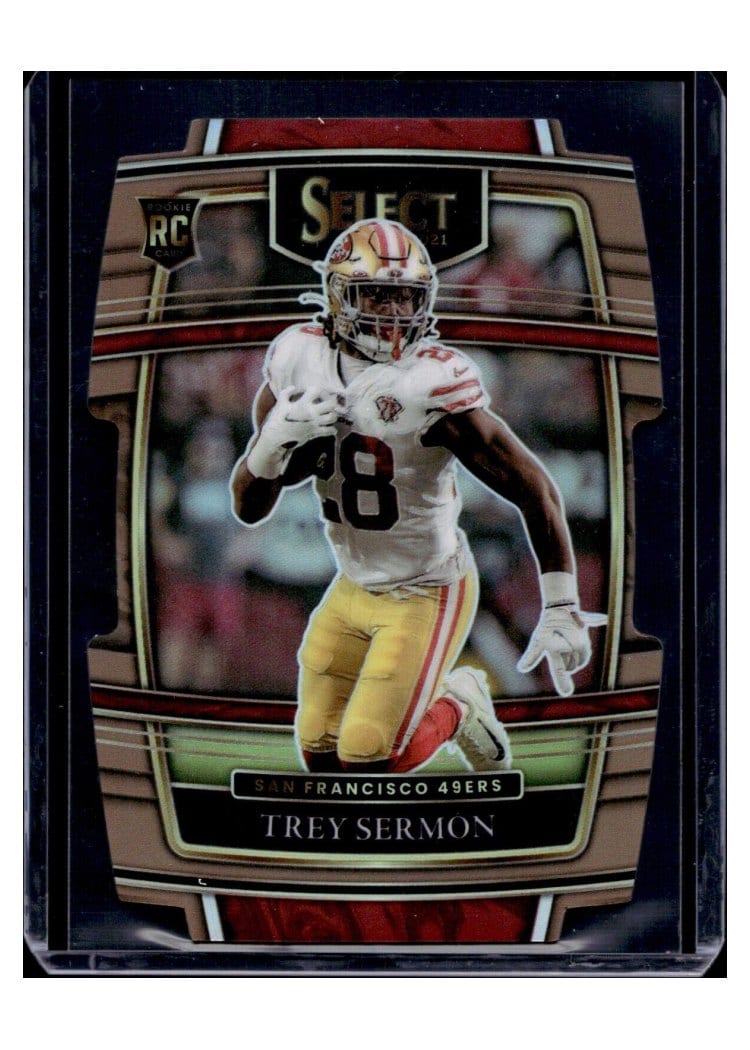 2021 Panini Select Base Set Trey Sermon Copper Die Cut #168 card