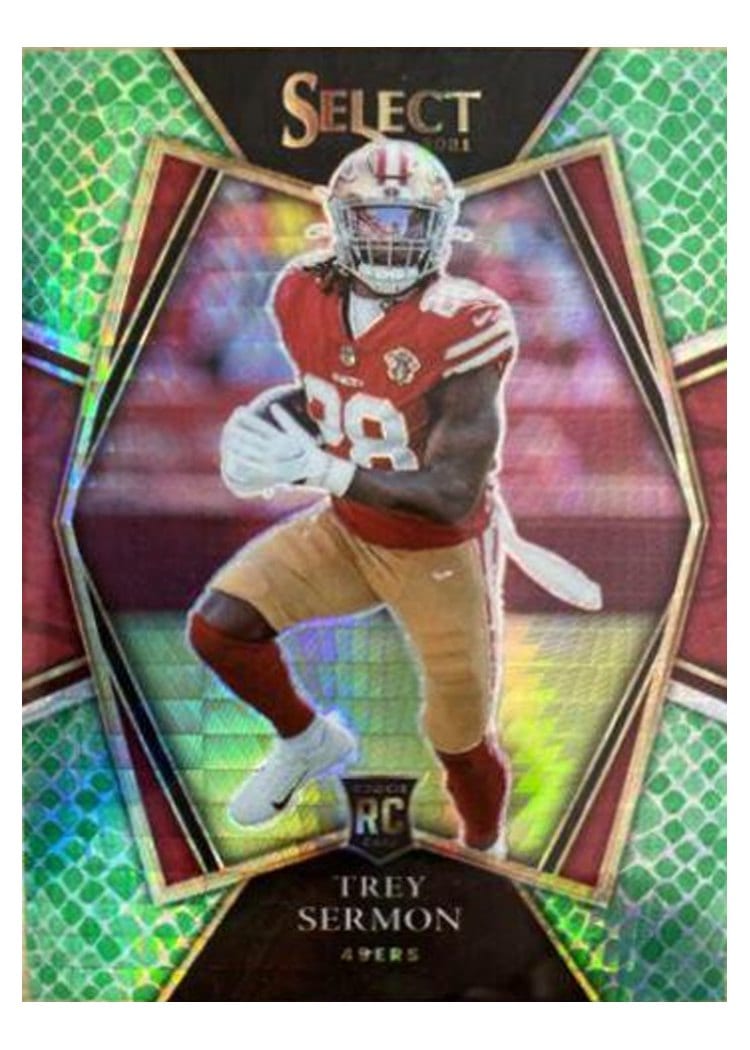 2021 Panini Select Base Set Trey Sermon #168 card