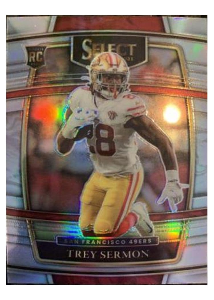 2021 Panini Select Base Set Trey Sermon Silver #68 card
