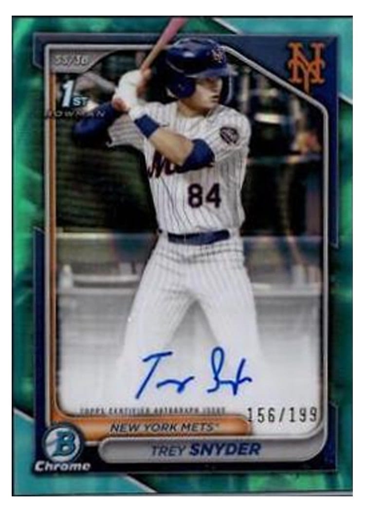 2024 Bowman Draft Chrome Prospect Autographs Trey Snyder #CPA-TSN card
