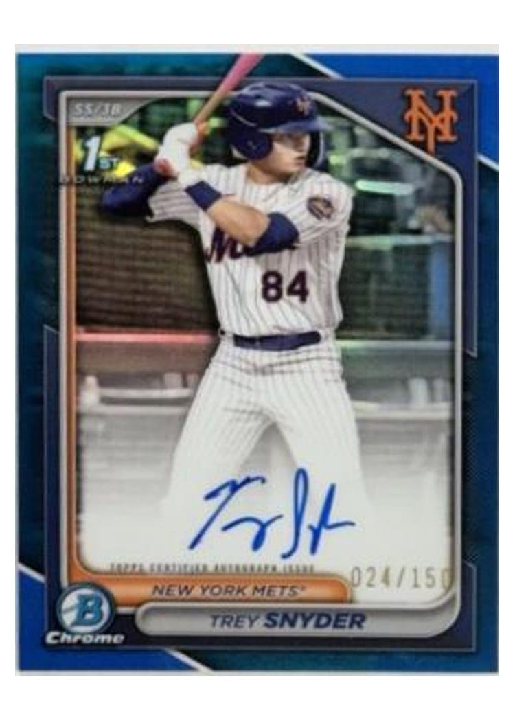 2024 Bowman Draft Chrome Prospect Autographs Trey Snyder #CPA-TSN card