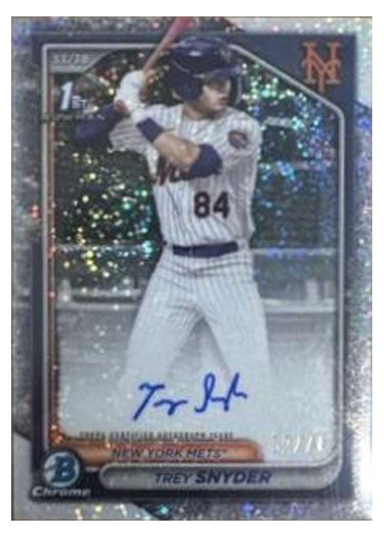 2024 Bowman Draft Chrome Prospect Autographs Trey Snyder #CPA-TSN card