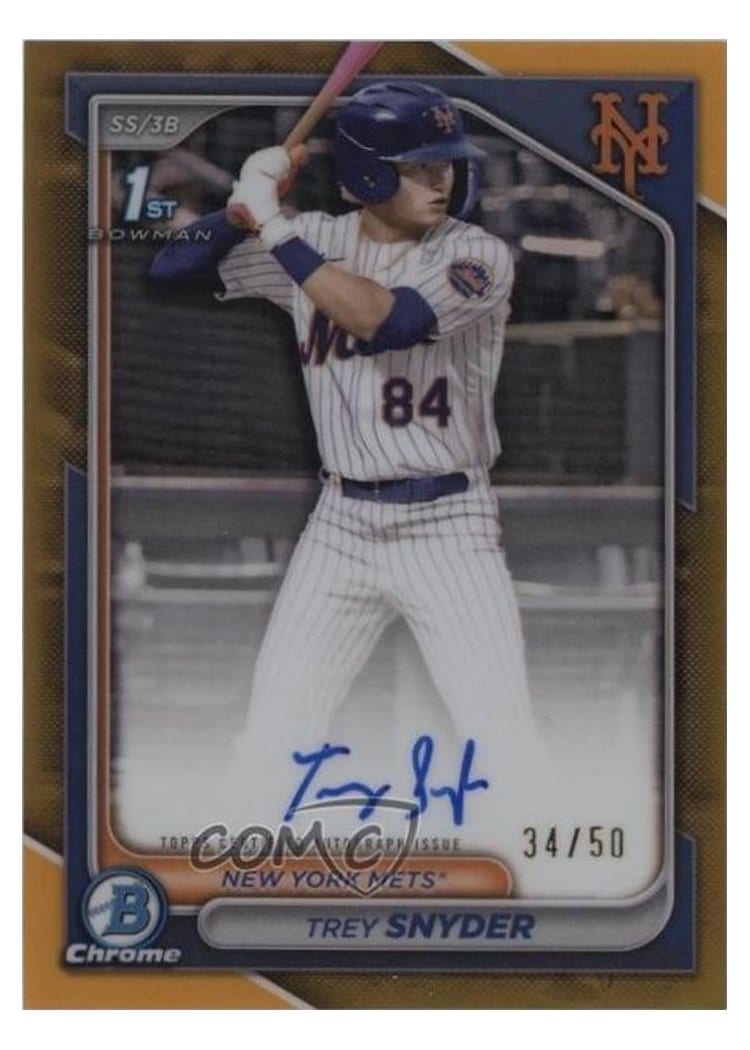 2024 Bowman Draft Chrome Prospect Autographs Trey Snyder #CPA-TSN card