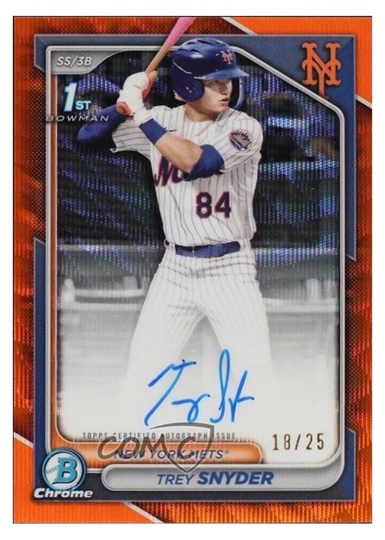 2024 Bowman Draft Chrome Prospect Autographs Trey Snyder #CPA-TSN card