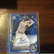2022 Bowman Sapphire Edition Autographs Trey Sweeney #BSPA-TS card