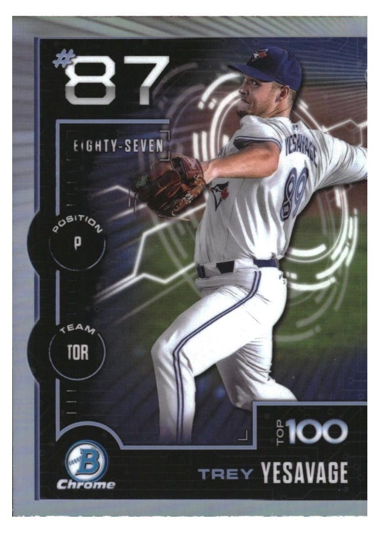 2025 Bowman Bowman Scouts Top 100 Trey Yesavage #BTP-87 card