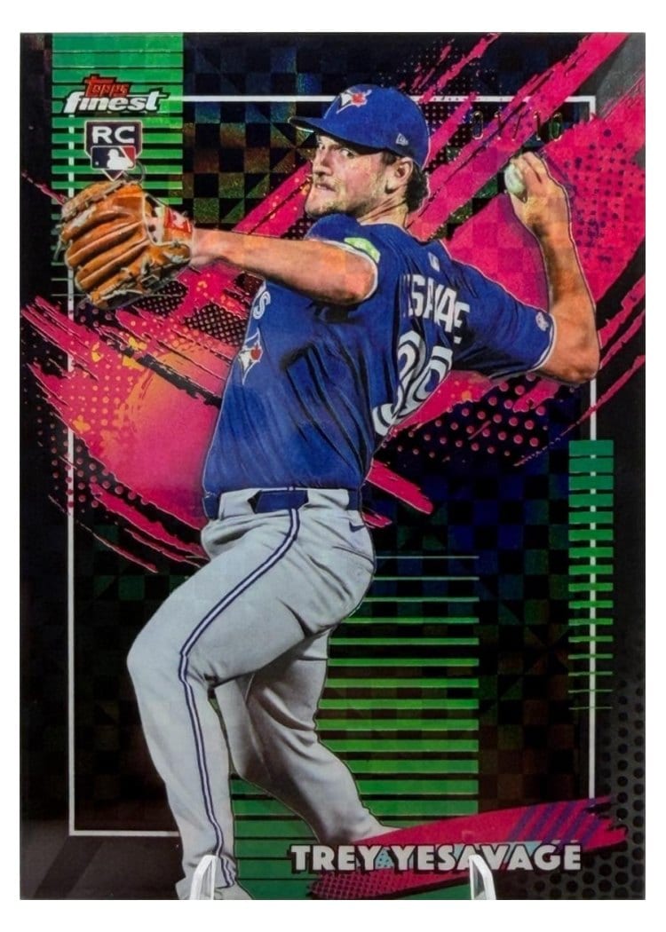 2026 Topps Finest Trey Yesavage Black X-Fractor #266 card