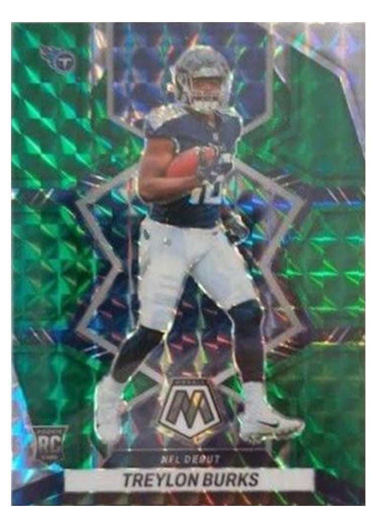 2022 Panini Mosaic Base Set Treylon Burks Green #279 card
