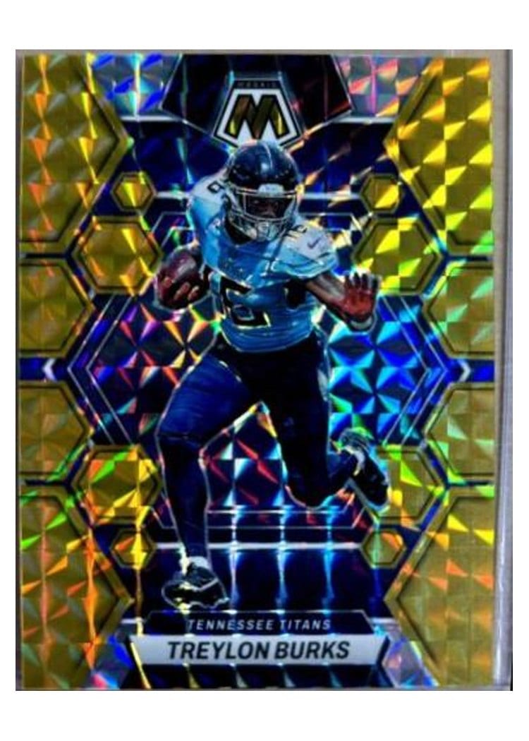 2023 Panini Mosaic Base Set Treylon Burks Gold #237 card