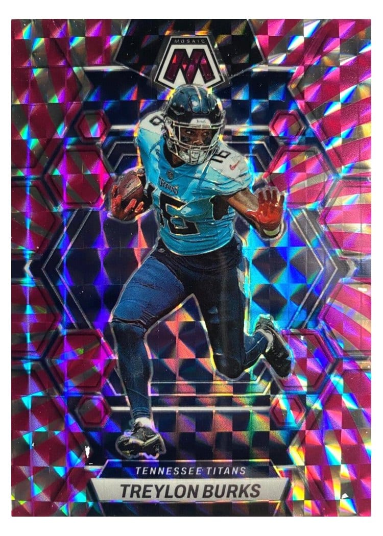 2023 Panini Mosaic Base Set Treylon Burks Pink Swirl #237 card