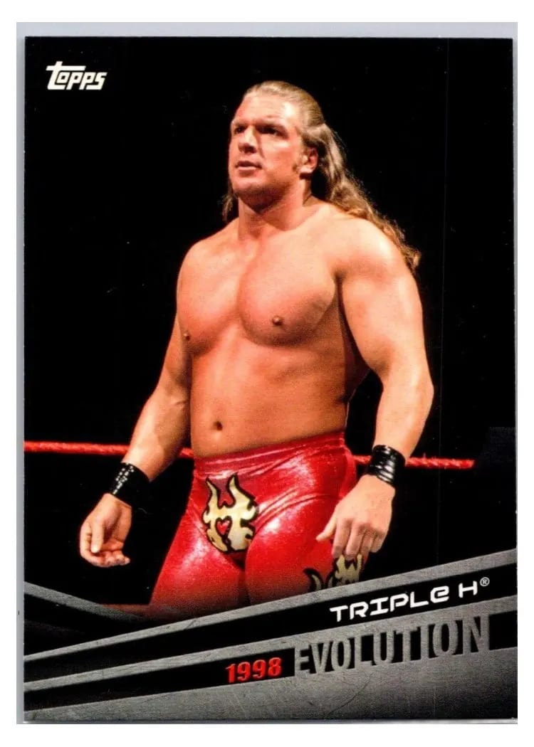 2018 Topps WWE Evolution Triple H #E-42 card