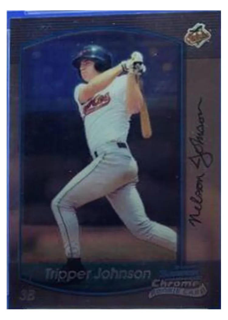 2000 Bowman Chrome Draft Picks Tripper Johnson #106 card