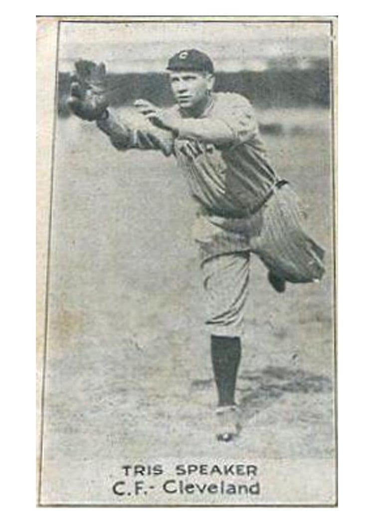 1921 E220 National Caramel Tris Speaker card