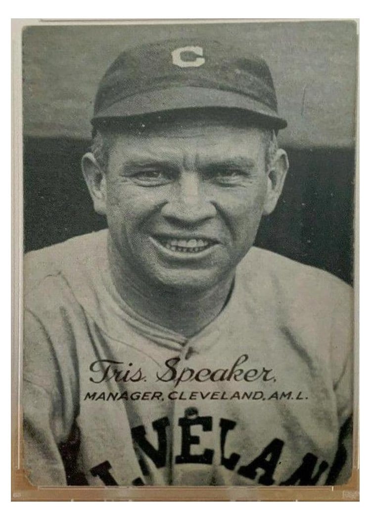 1921 Exhibits Tris Speaker card