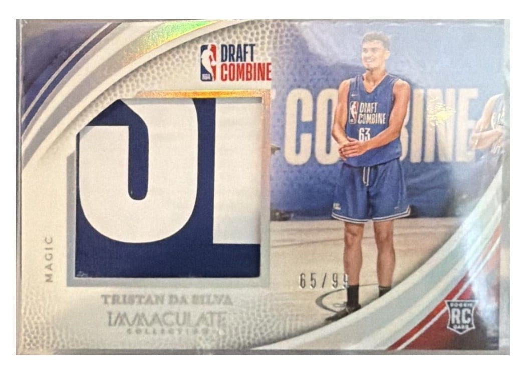 2024-25 Panini Immaculate Collection Draft Combine Memorabilia Set Tristan da Silva #25 card