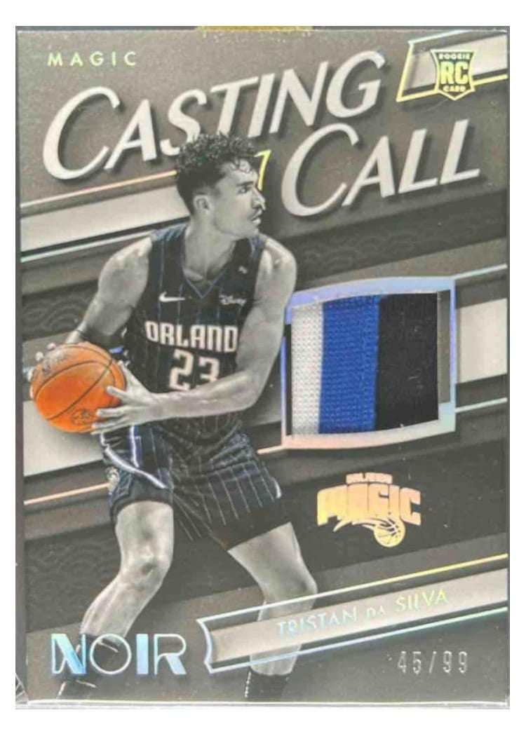 2024-25 Panini Noir Casting Call Memorabilia Set Tristan da Silva #8 card