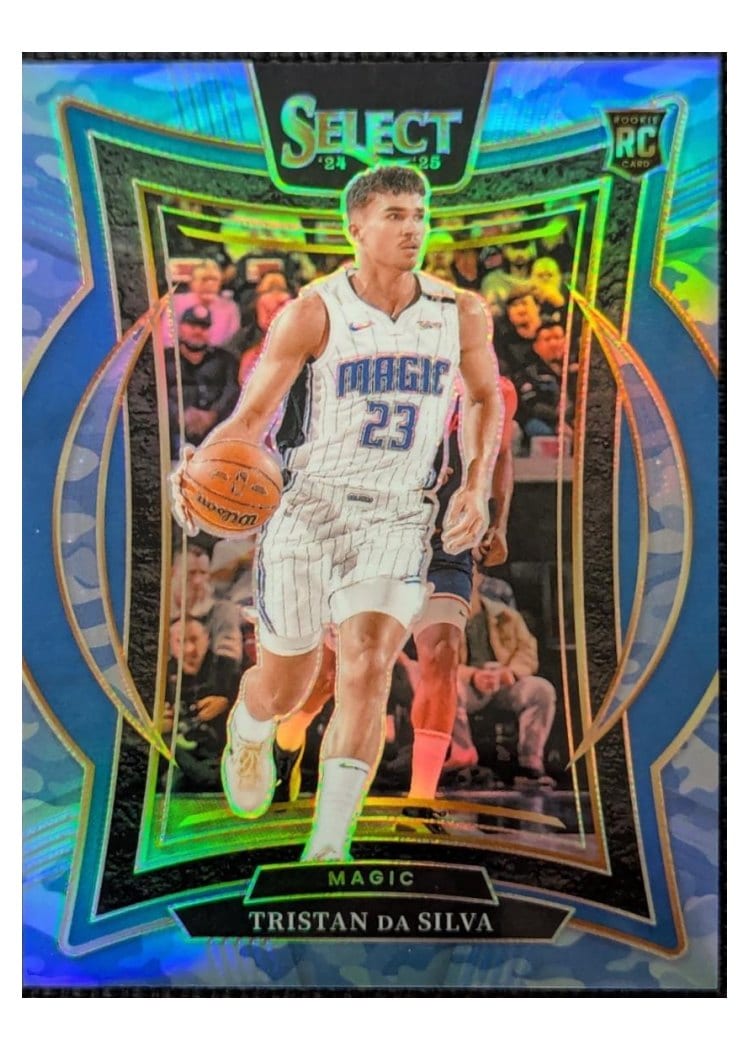 2024-25 Panini Select Base Set Tristan da Silva Blue Camo Prizm #83 card
