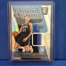 2024-25 Panini Totally Certified Fabric of the Game Rookies Tristan da Silva #FGR-TDS card