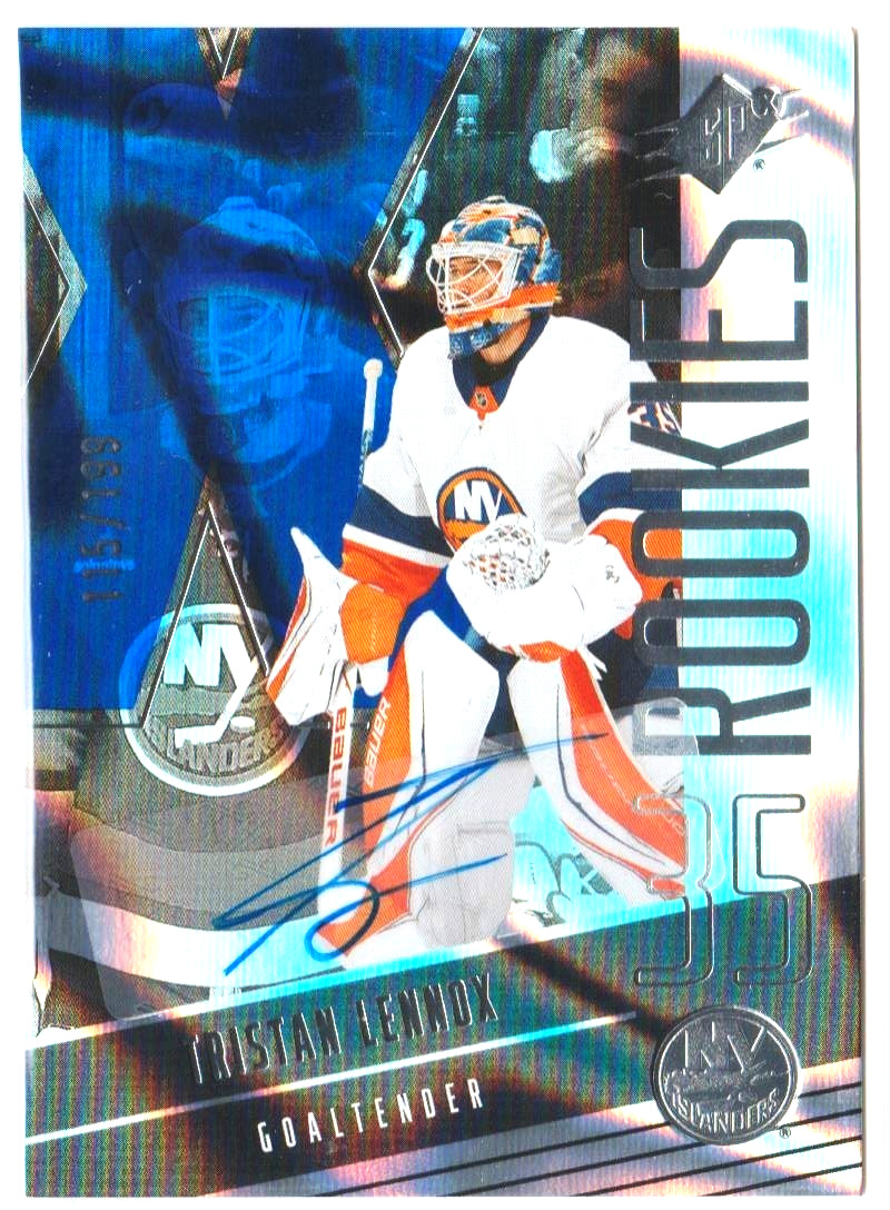 2025-26 SPx Blue Autograph Parallel - Rookies Tristan Lennox #F-TL card