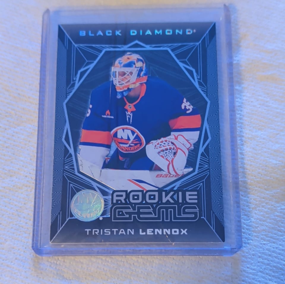 2025-26 Upper Deck Black Diamond Rookie Gems Tristan Lennox #RG-TL card