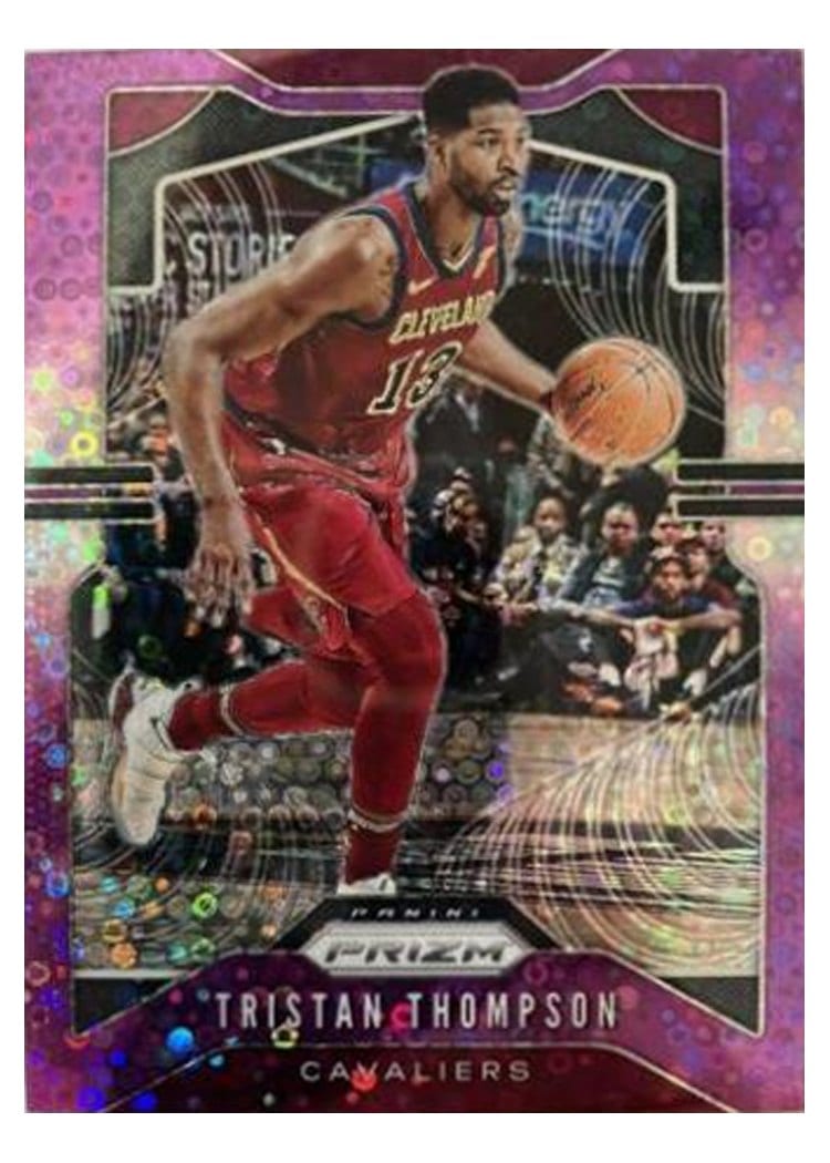 2019-20 Panini Prizm Base Set Tristan Thompson Fast Break Prizm Purple #72 card