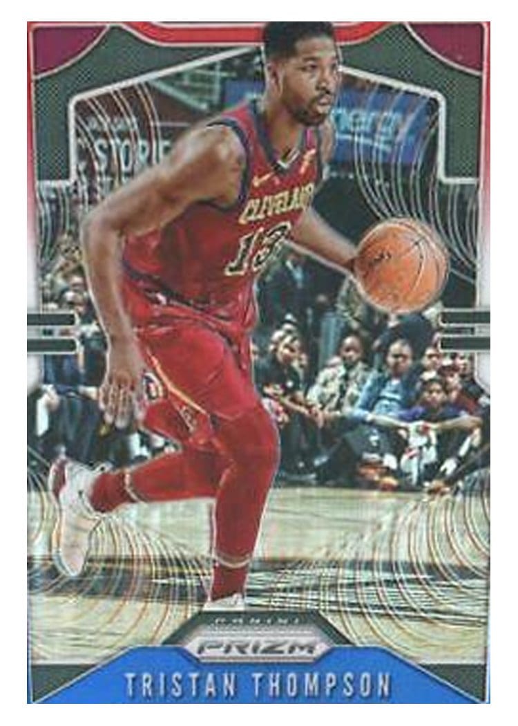 2019-20 Panini Prizm Base Set Tristan Thompson Red, White, and Blue Prizm #72 card