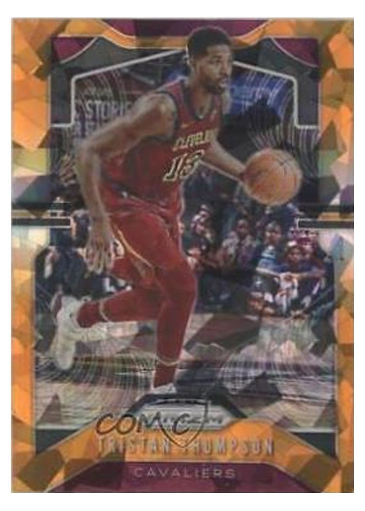 2019-20 Panini Prizm Base Set Tristan Thompson Orange Ice Prizm #72 card