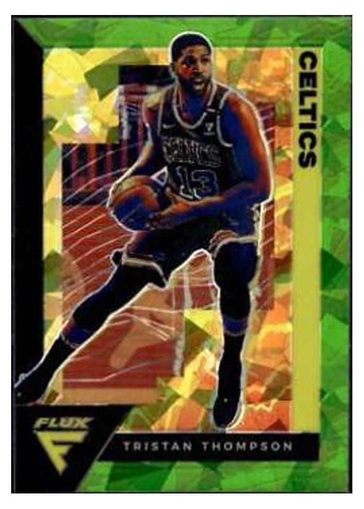 2020-21 Panini Prizm Base Set Tristan Thompson Green Ice Prizm #89 card