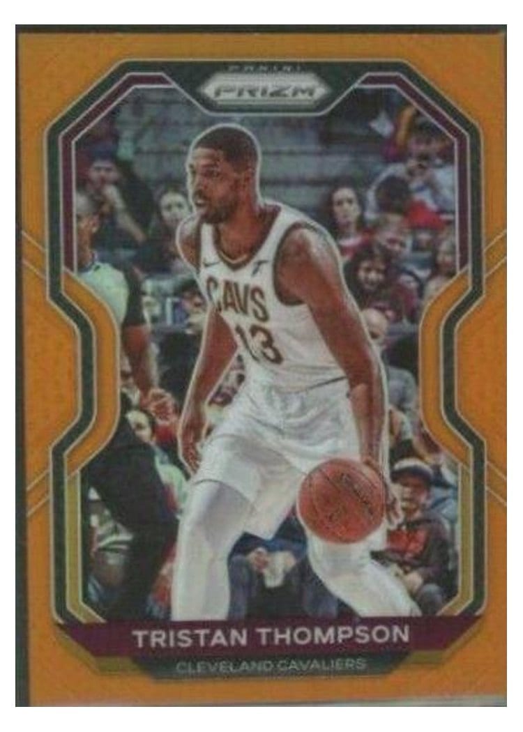2020-21 Panini Prizm Base Set Tristan Thompson Orange Prizm #89 card