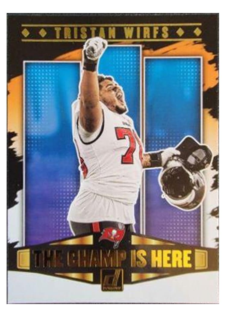 2021 Donruss The Champ Is Here Tristan Wirfs #CIH-11 card