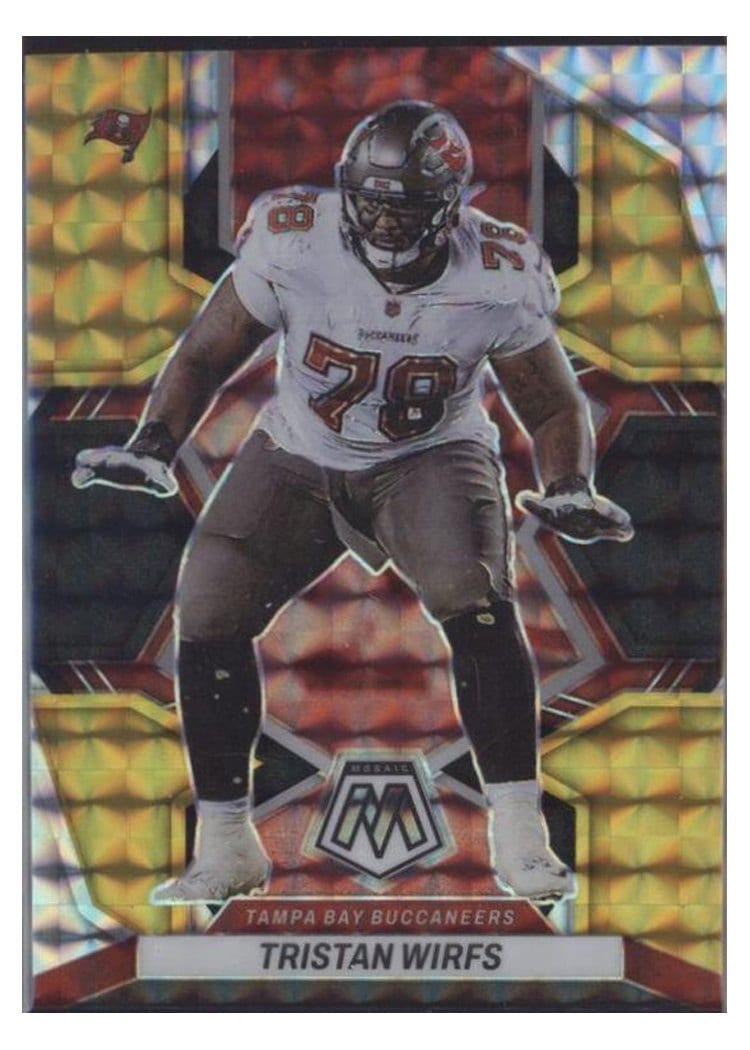 2022 Panini Mosaic Base Set Tristan Wirfs #186 card