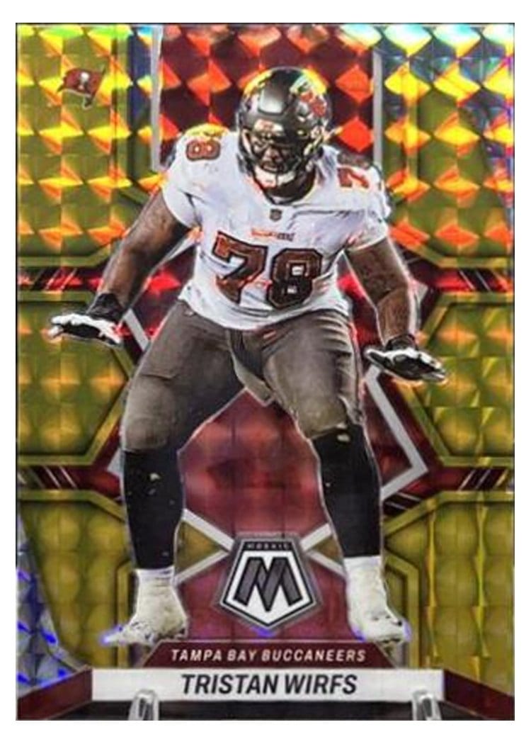 2022 Panini Mosaic Base Set Tristan Wirfs #186 card
