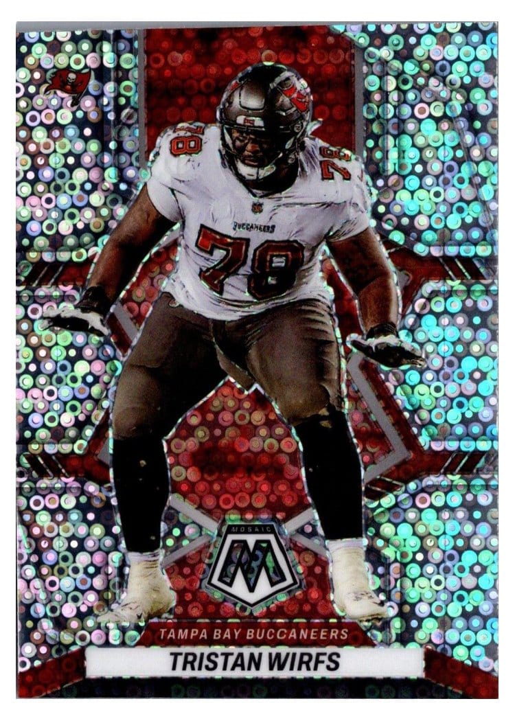 2022 Panini Mosaic Base Set Tristan Wirfs #186 card