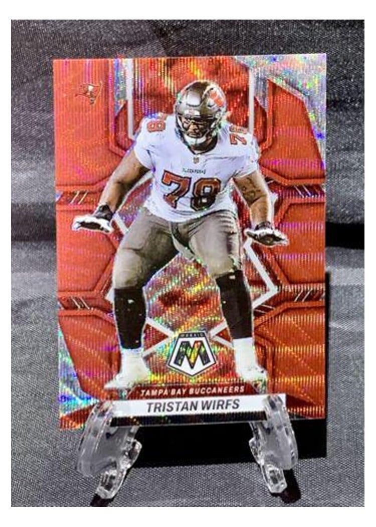 2022 Panini Mosaic Base Set Tristan Wirfs #186 card