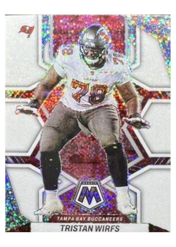 2022 Panini Mosaic Base Set Tristan Wirfs White Sparkle #186 card