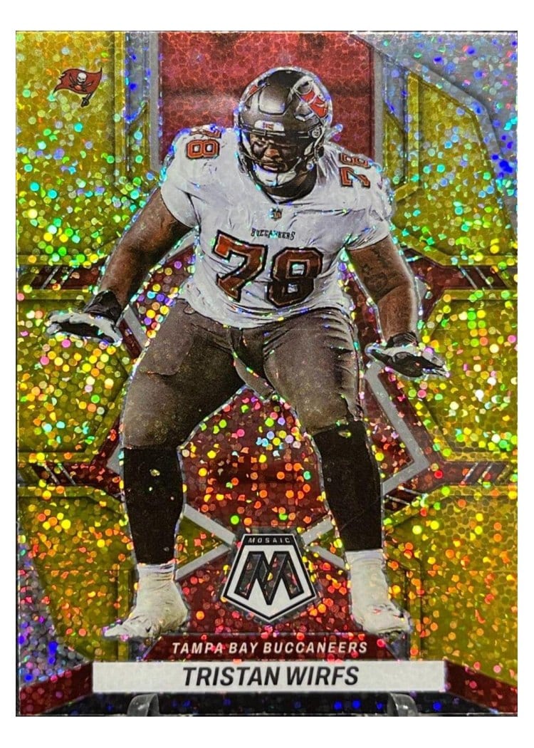 2022 Panini Mosaic Base Set Tristan Wirfs #186 card