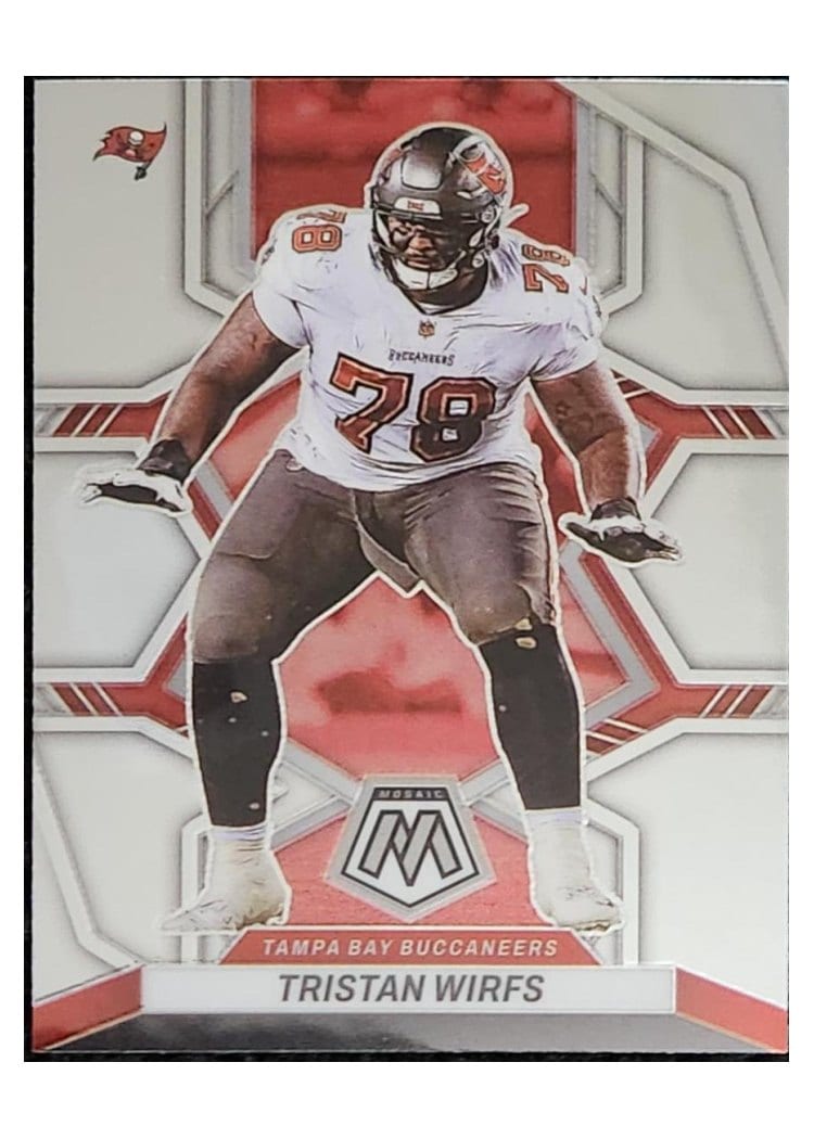 2022 Panini Mosaic Base Set Tristan Wirfs #186 card