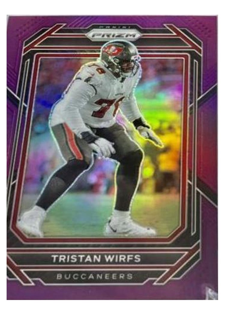 2022 Panini Prizm Base Set Tristan Wirfs Purple #277 card