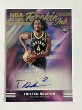 2024-25 Hoops Rookie Ink Tristen Newton #RI-NEW card