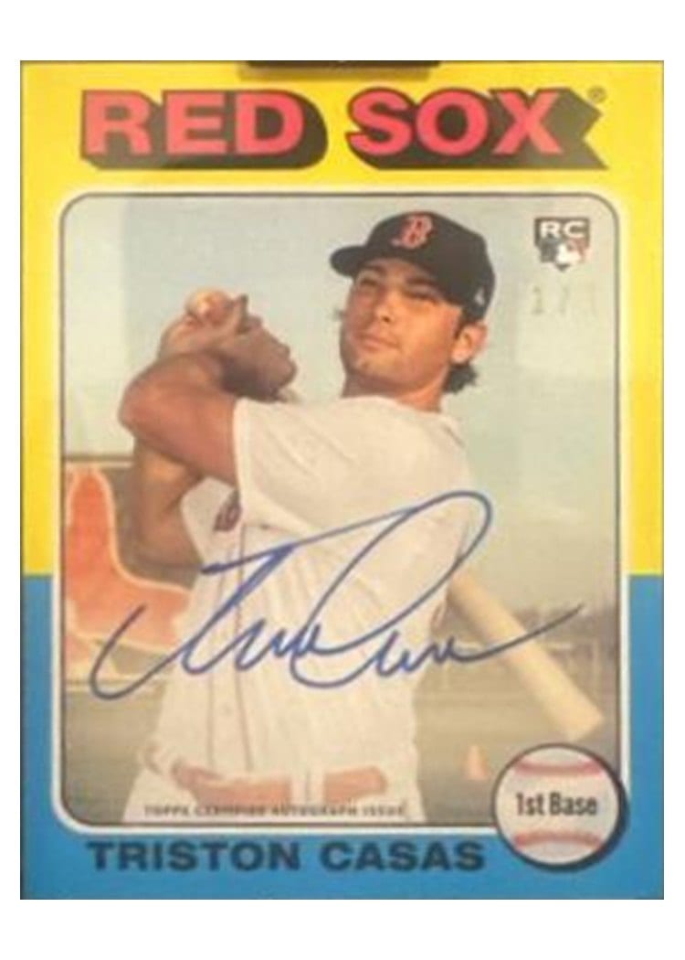 2023 Topps Transcendent Collection 2023 Rookies Through the Years Autograph Triston Casas #TC-1975 card