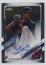 2021 Topps Chrome Rookie Autographs Triston McKenzie #RA-TM card