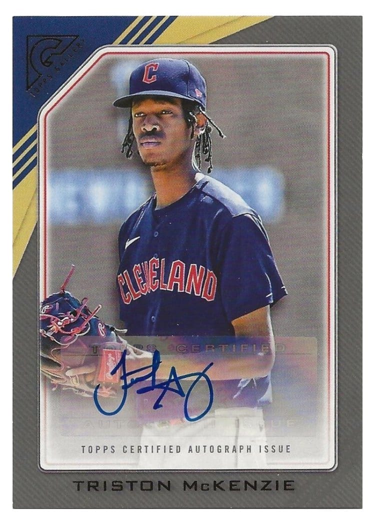 2022 Topps Gallery Young Stars Autographs Triston McKenzie #YSA-TM card